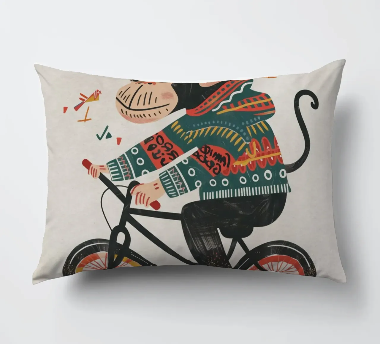 Boho Nursery 6 Monkey cuscino da Boho Print Collection