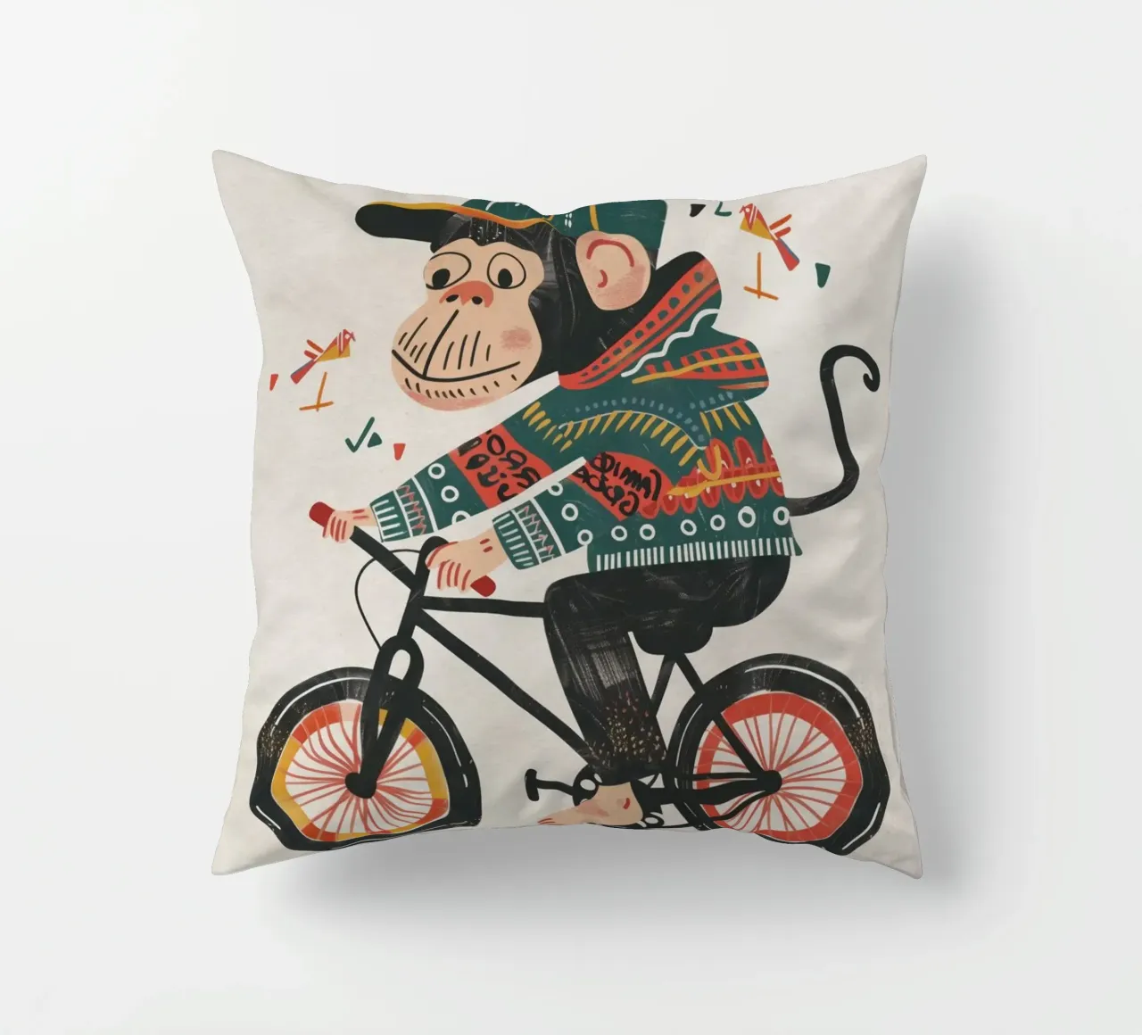 Boho Nursery 6 Monkey cuscino da Boho Print Collection