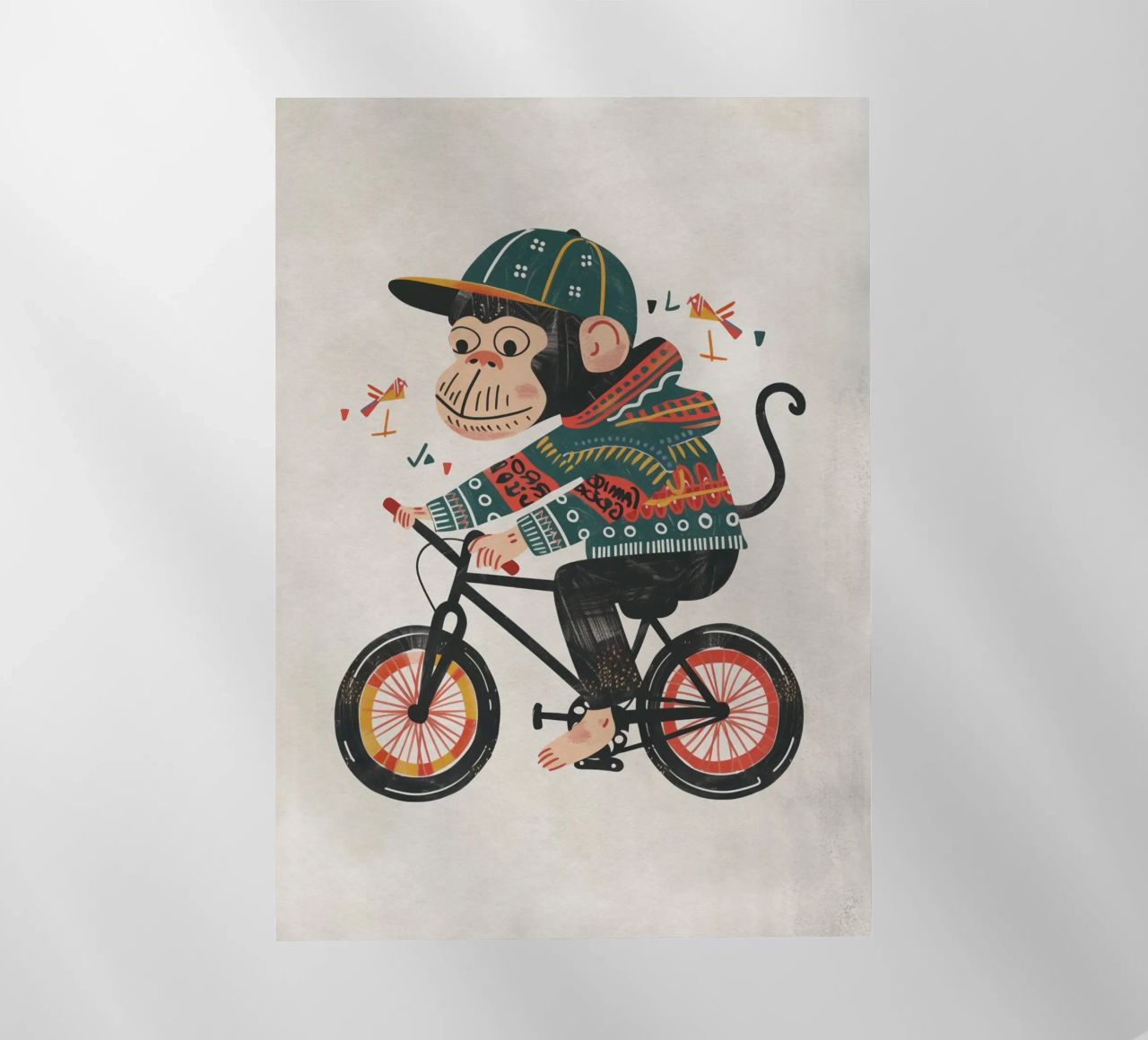 Boho Nursery 6 Monkey pellicola backlit da Boho Print Collection