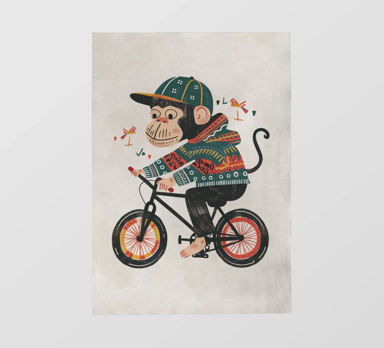 Boho Nursery 6 Monkey pellicola backlit da Boho Print Collection