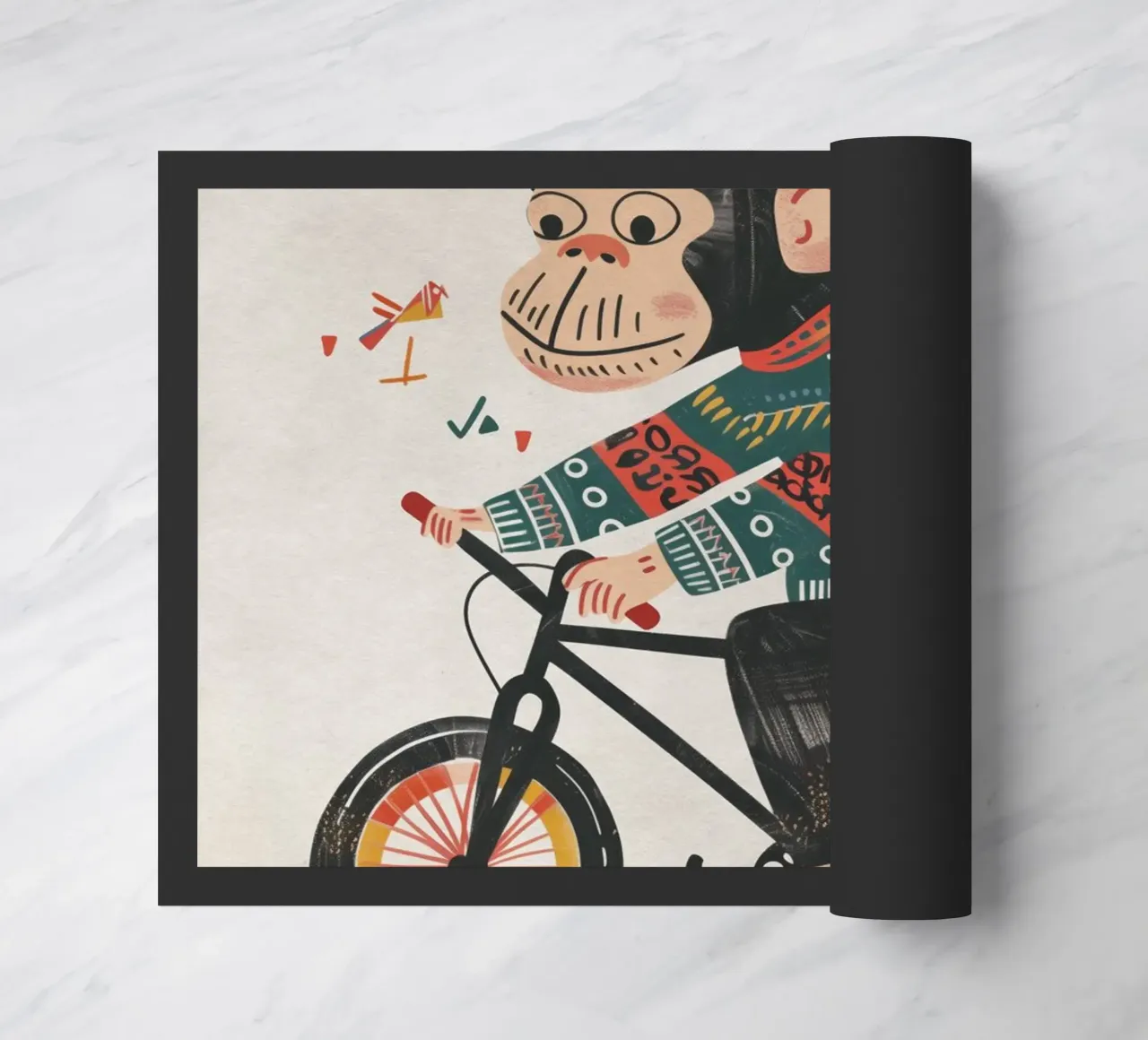Boho Nursery 6 Monkey zerbino da Boho Print Collection