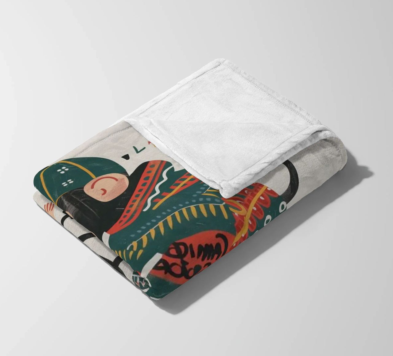Boho Nursery 6 Monkey Fleecedecke von Boho Print Collection