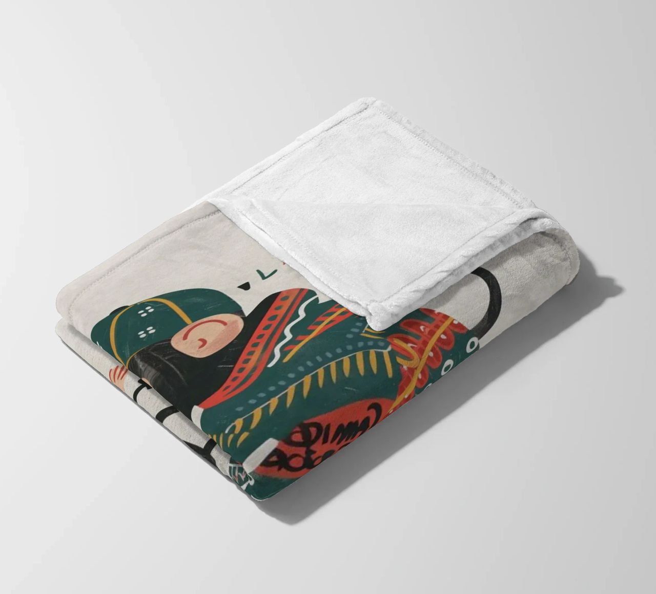 Boho Nursery 6 Monkey Fleecedecke von Boho Print Collection