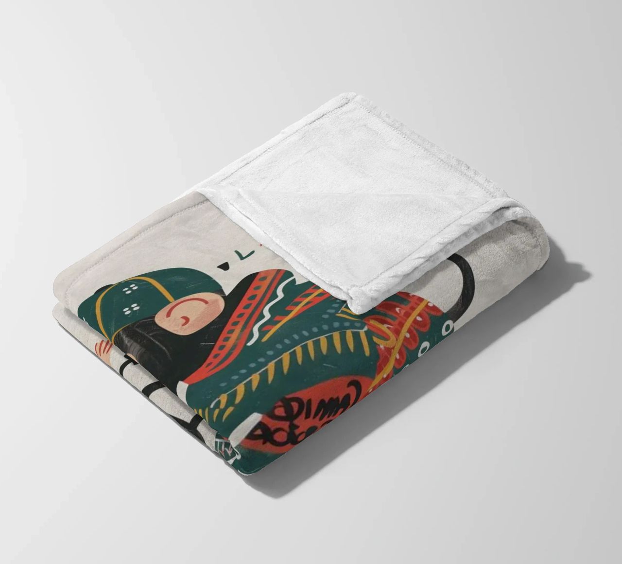 Boho Nursery 6 Monkey Fleecedecke von Boho Print Collection