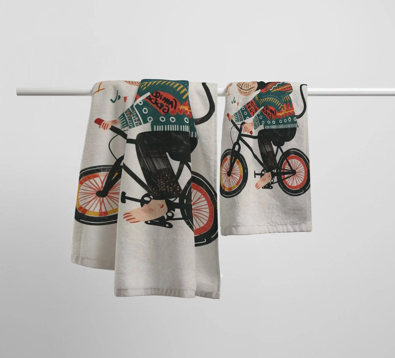 Boho Nursery 6 Monkey Handtuch von Boho Print Collection