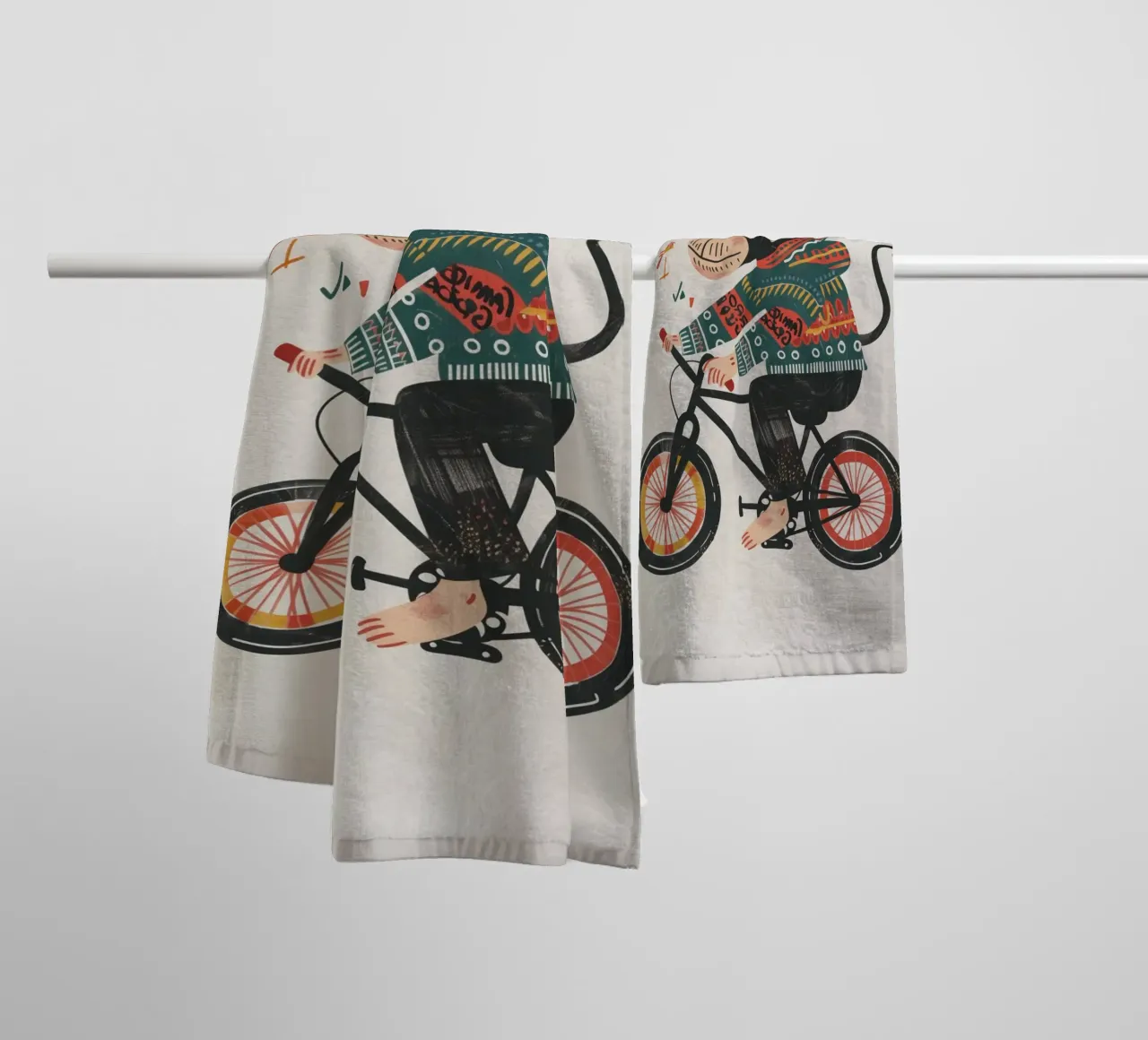 Boho Nursery 6 Monkey Handtuch von Boho Print Collection