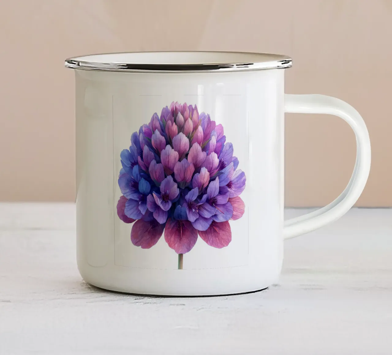 Fiore di amaranto 1 tazza in smalto da Bold Blooms