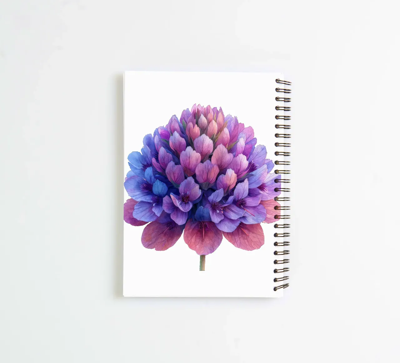 Globe Amaranth Flower 1 spiral notebook by Bold Blooms