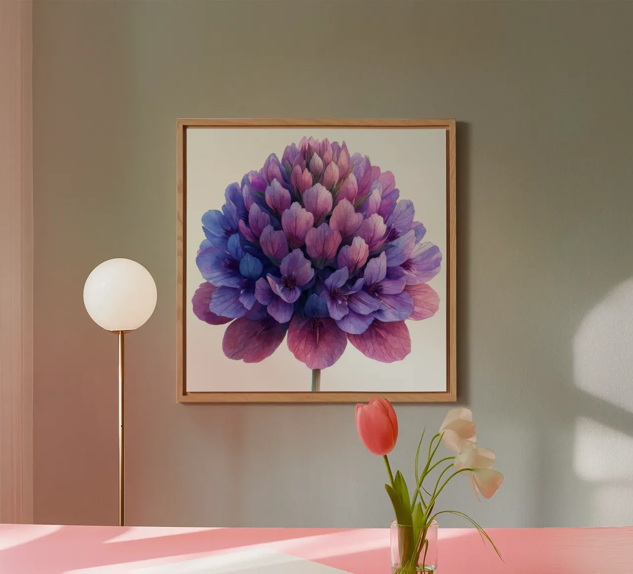 Fiore di amaranto 1 alluminio dibond da Bold Blooms