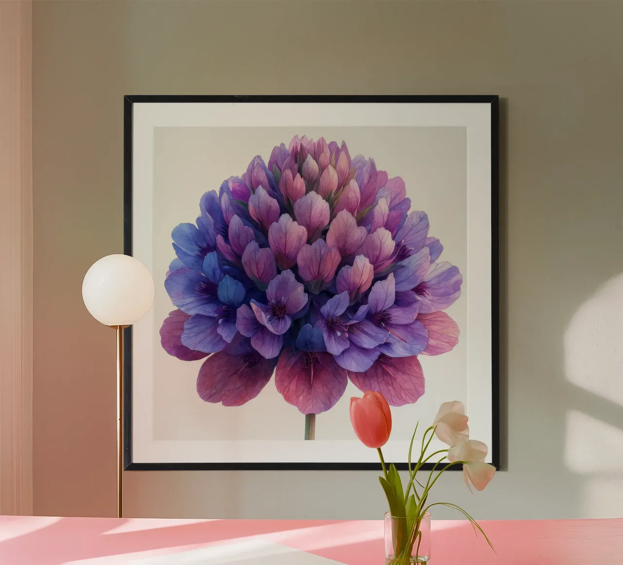 Fiore di amaranto 1 carta hahnemühle da Bold Blooms
