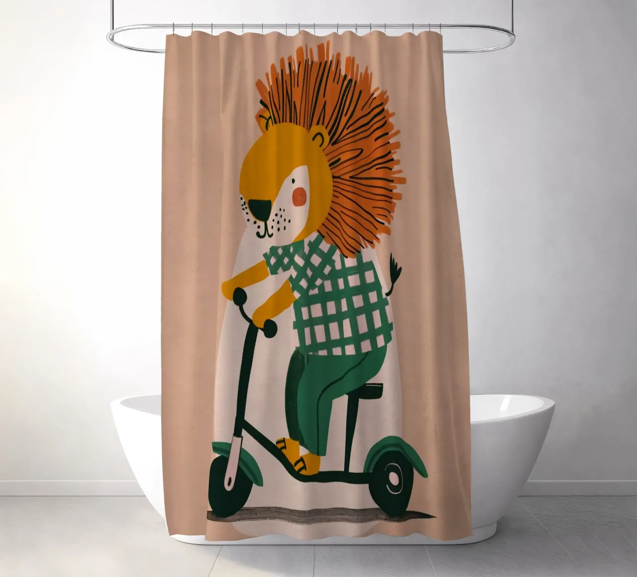 Boho Nursery 6 Porcupine tenda da doccia da Boho Print Collection
