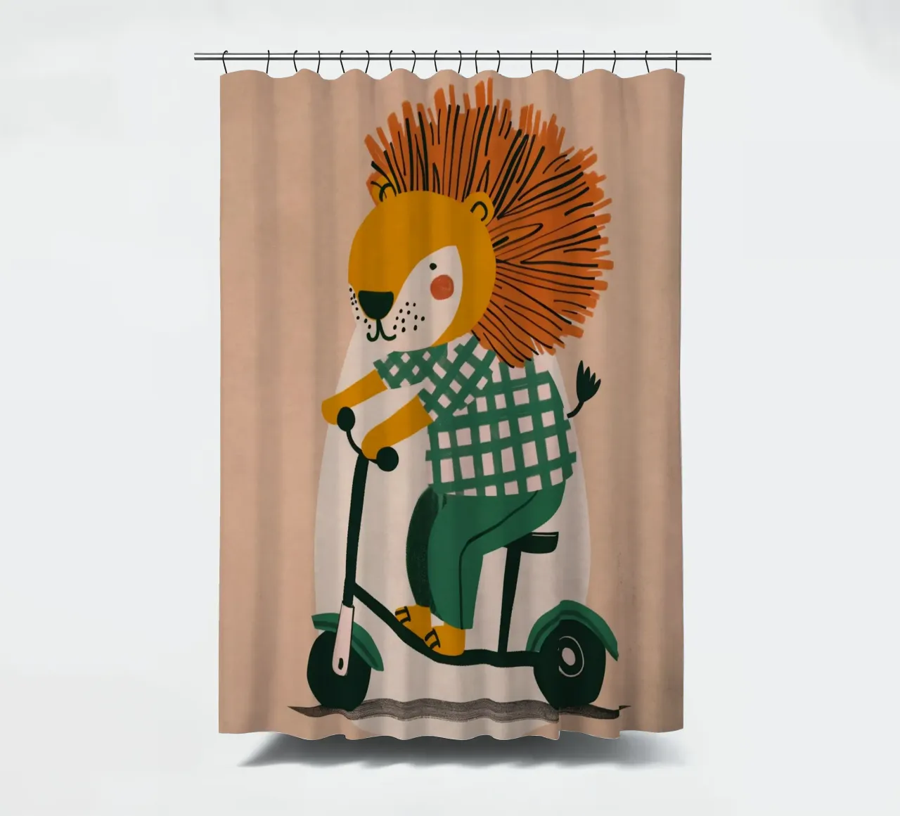 Boho Nursery 6 Porcupine tenda da doccia da Boho Print Collection