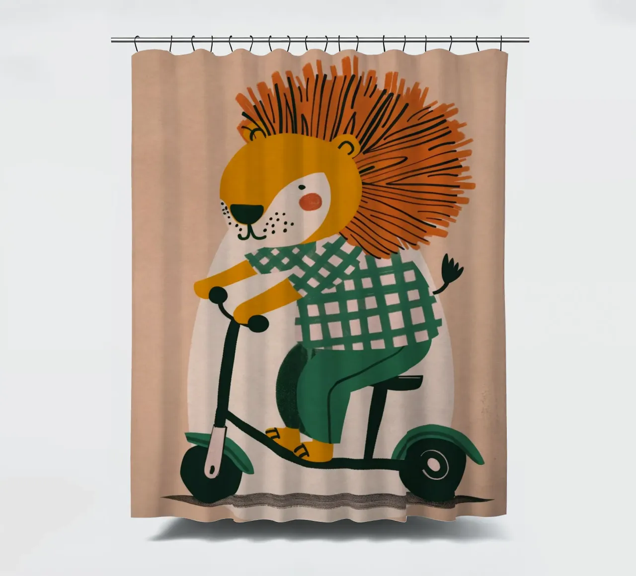 Boho Nursery 6 Porcupine tenda da doccia da Boho Print Collection