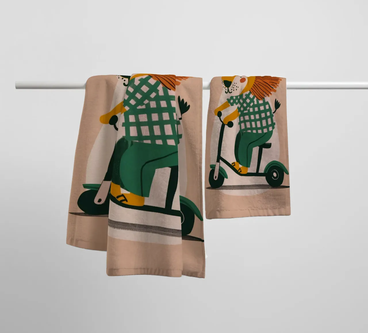Boho Nursery 6 Porcupine asciugamano da bagno da Boho Print Collection