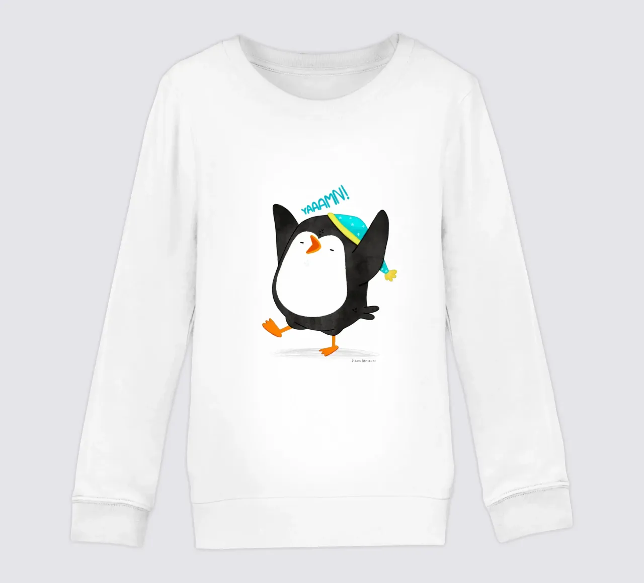 Pinguïn Geeuwen kinder sweatshirt van julianamotzko