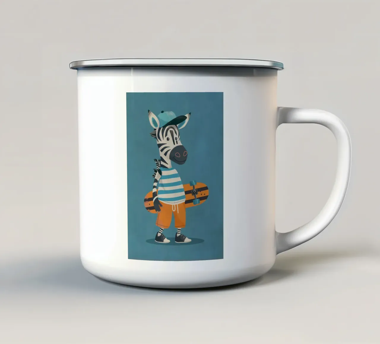 Boho Nursery 6 Zebra tazza in smalto da Boho Print Collection