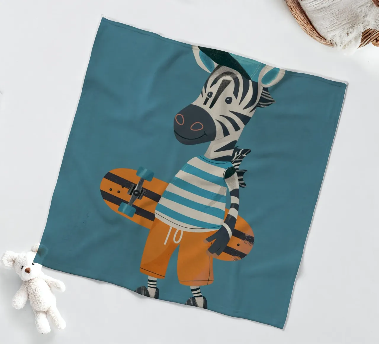 Boho Nursery 6 Zebra coperta in pile da Boho Print Collection