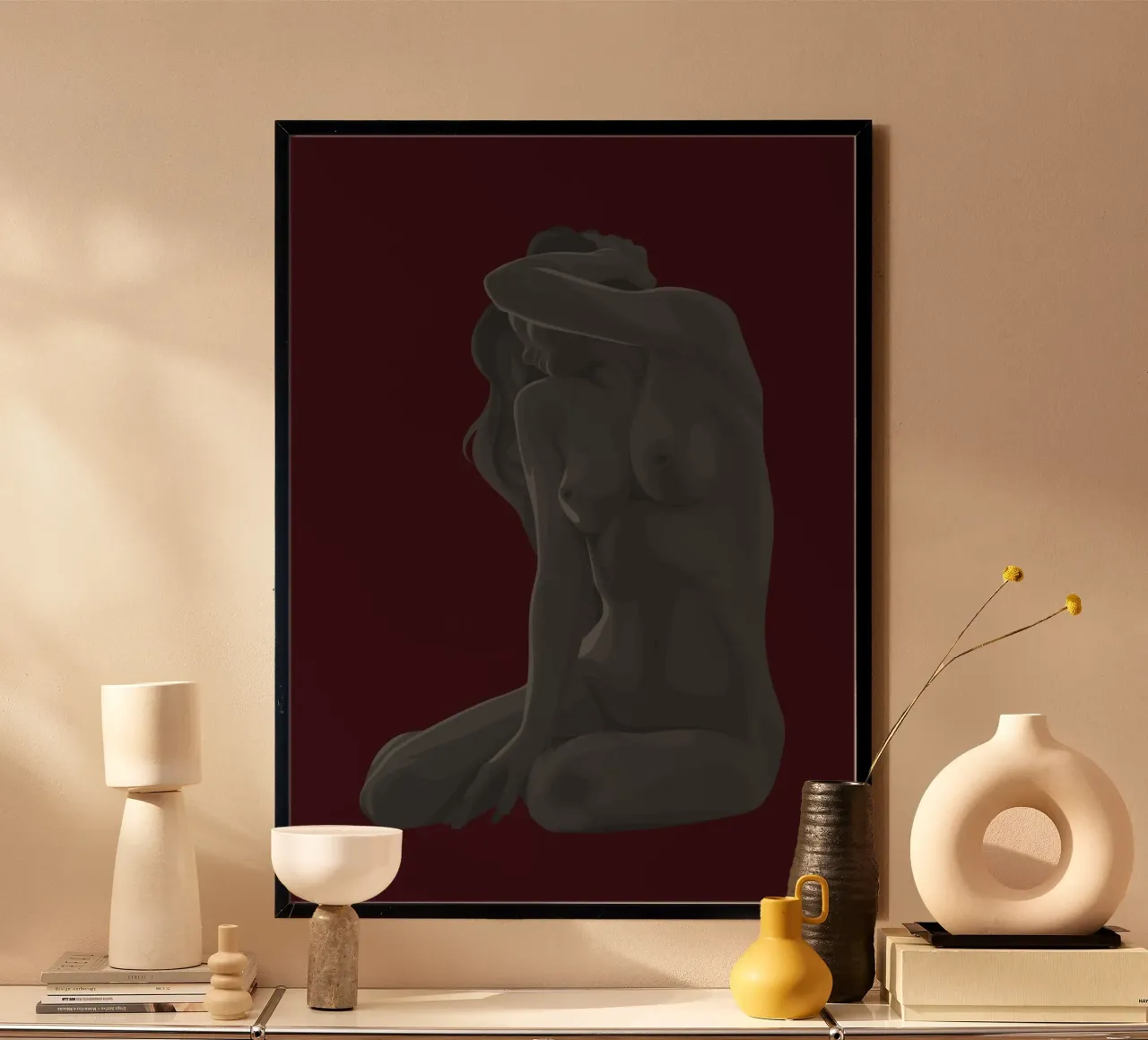 Curvenude poster con telaio in plastica da curve_tamer