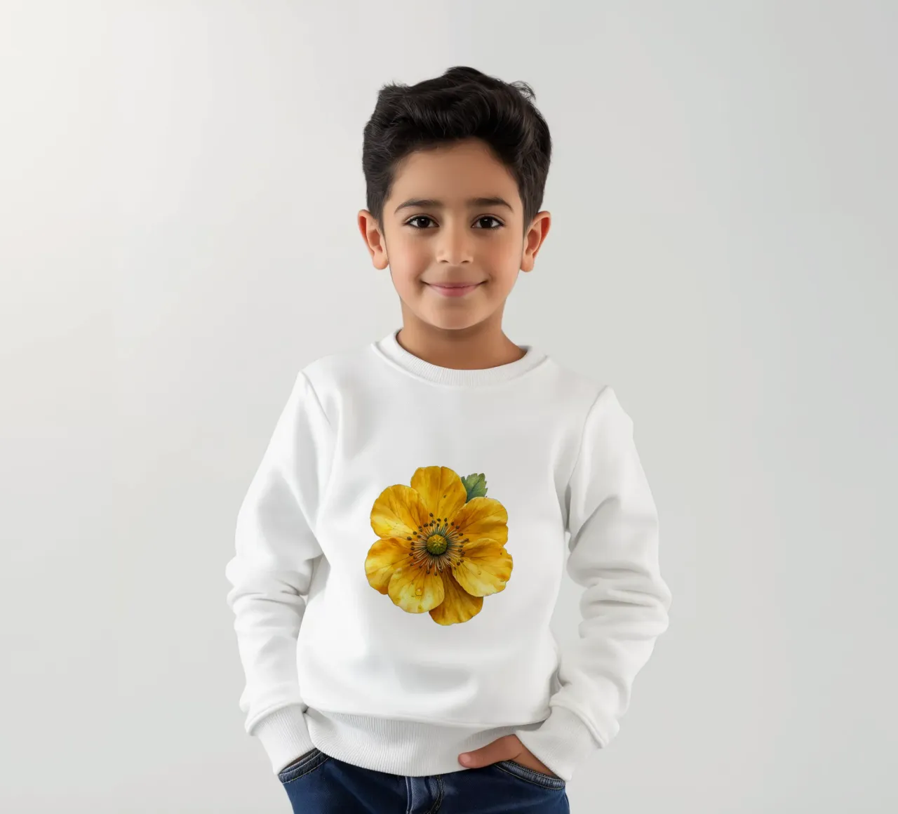 Globeflower 2 felpa bambino da Bold Blooms