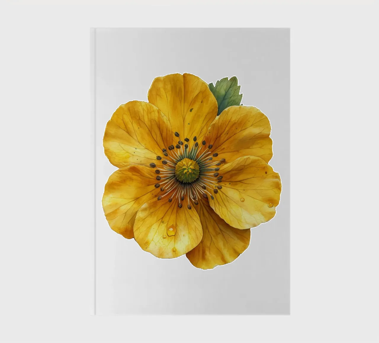 Globeflower 2 notebook by Bold Blooms