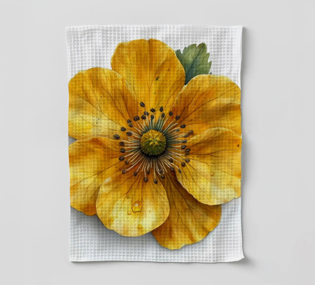 Globeflower 2 canovaccio da cucina da Bold Blooms
