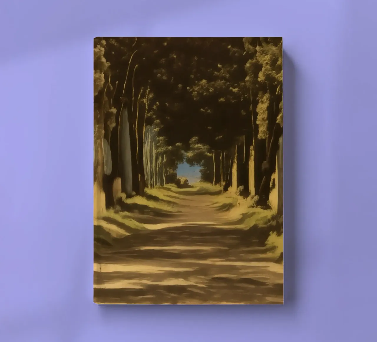 Tree avenue_1 notebook by Impressionismus by LK