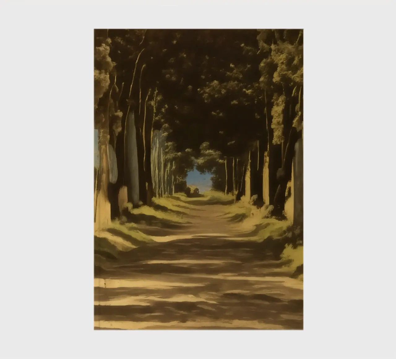 Tree avenue_1 notebook by Impressionismus by LK