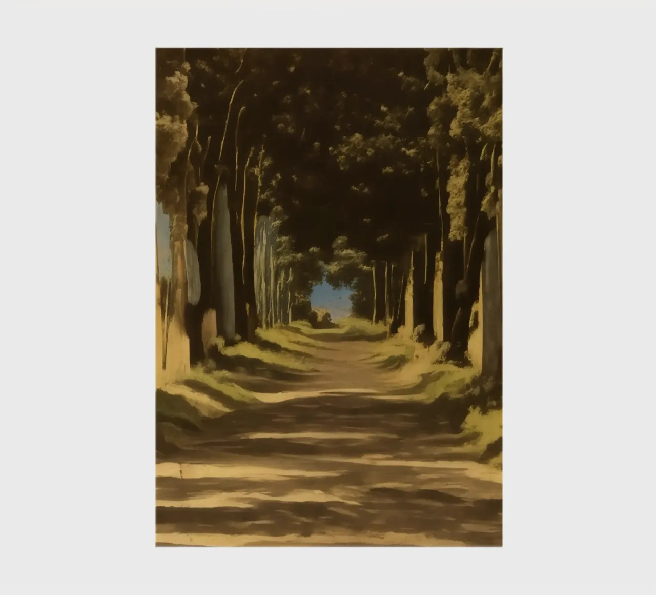 Tree avenue_1 notebook by Impressionismus by LK