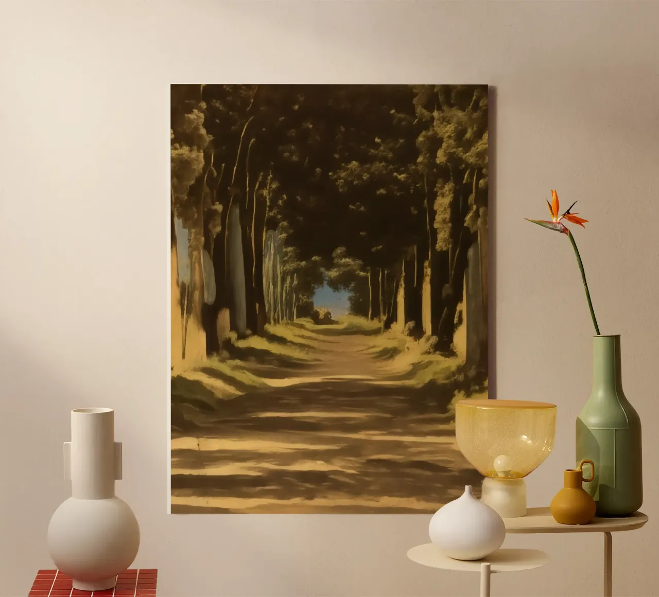 Tree avenue_1 canvas by Impressionismus by LK