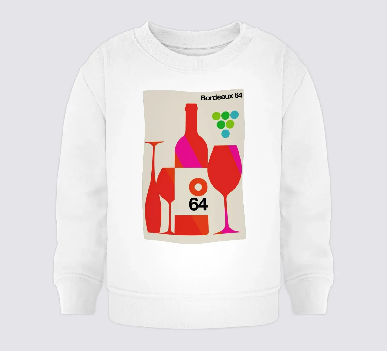 Bordeaux felpa neonato da Bo Lundberg