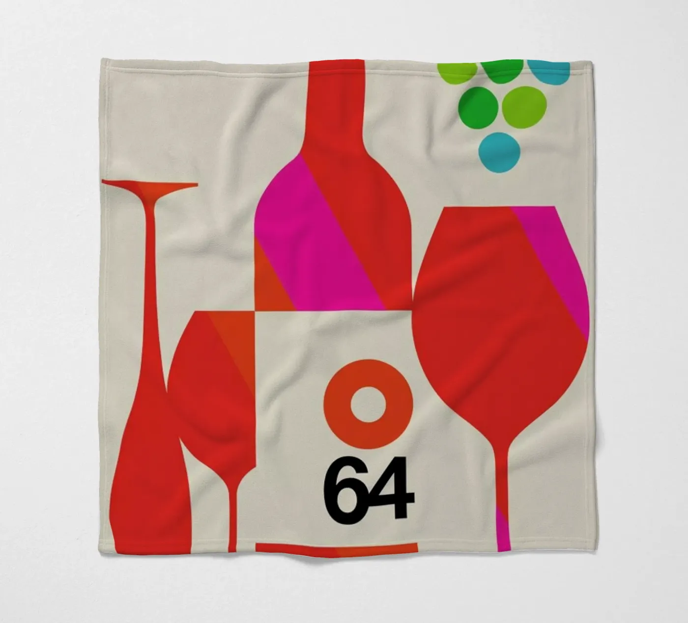 Bordeaux Fleecedecke von Bo Lundberg