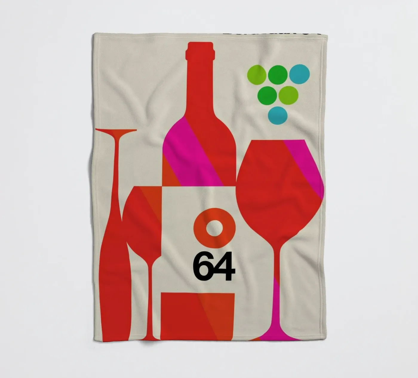 Bordeaux Fleecedecke von Bo Lundberg