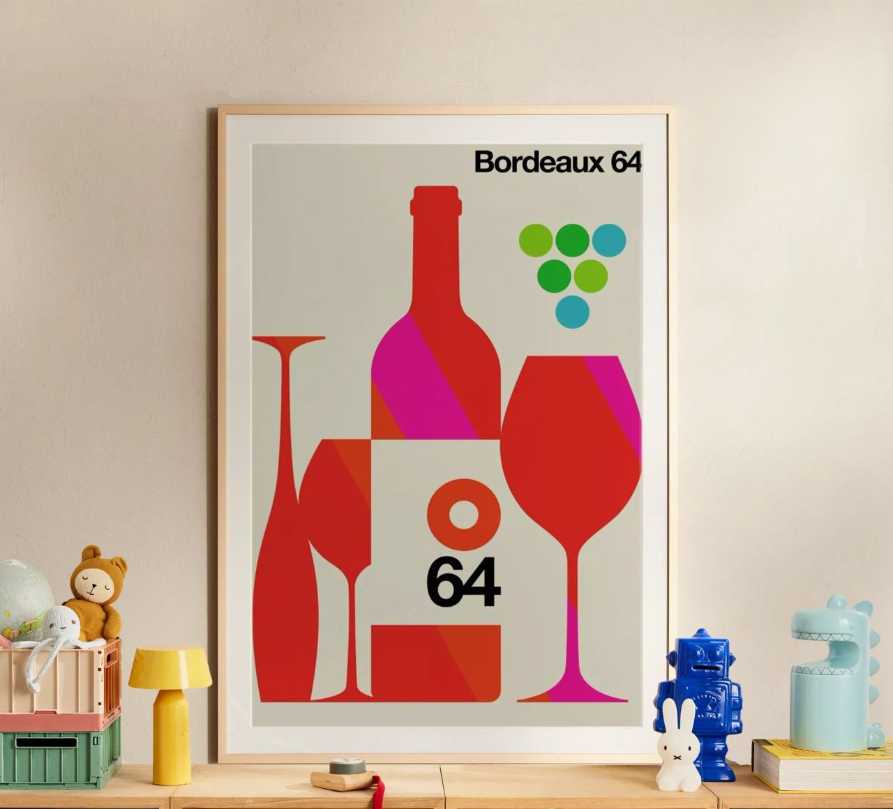 Bordeaux poster by Bo Lundberg