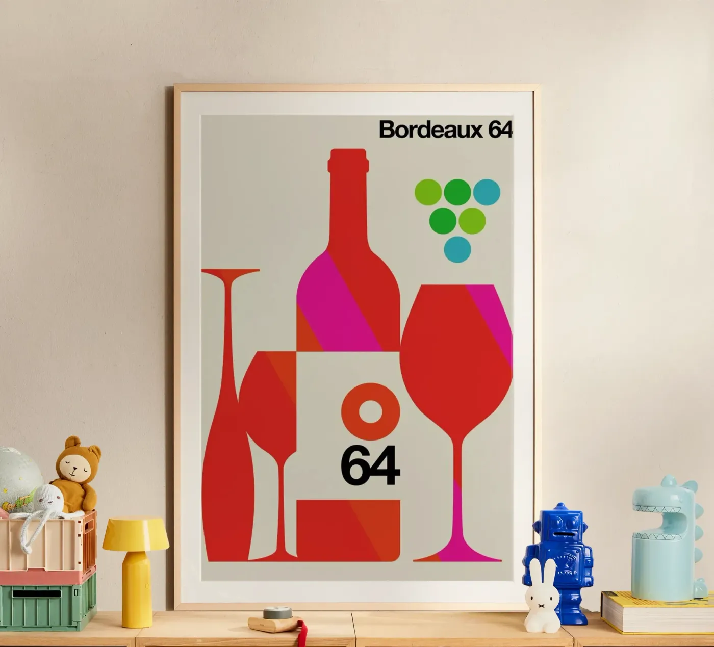Bordeaux poster van Bo Lundberg