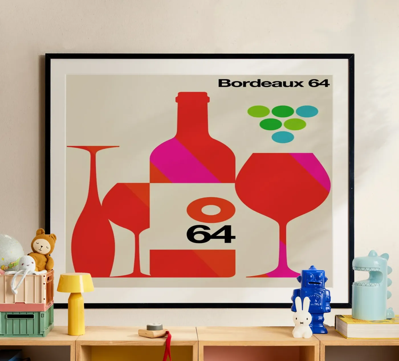 Bordeaux poster van Bo Lundberg
