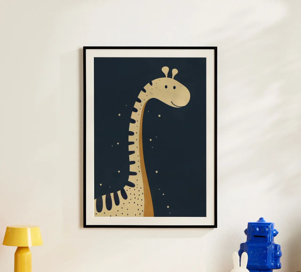 Boho Nursery 7 Dinosaur 1 poster con telaio in plastica da Boho Print Collection