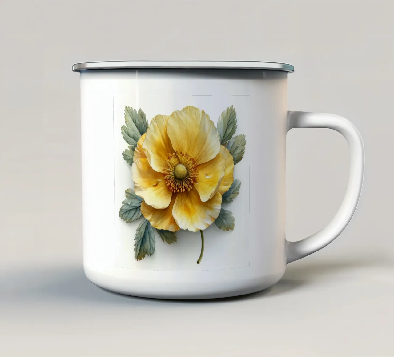 Globeflower 4 tazza in smalto da Bold Blooms
