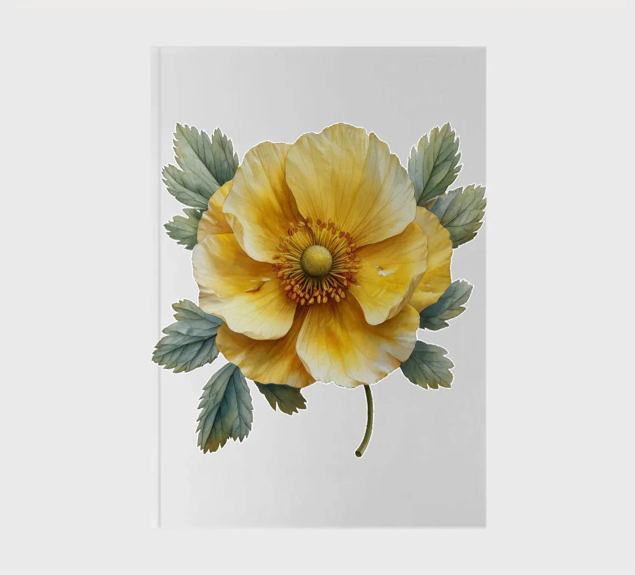 Globeflower 4 notebook by Bold Blooms