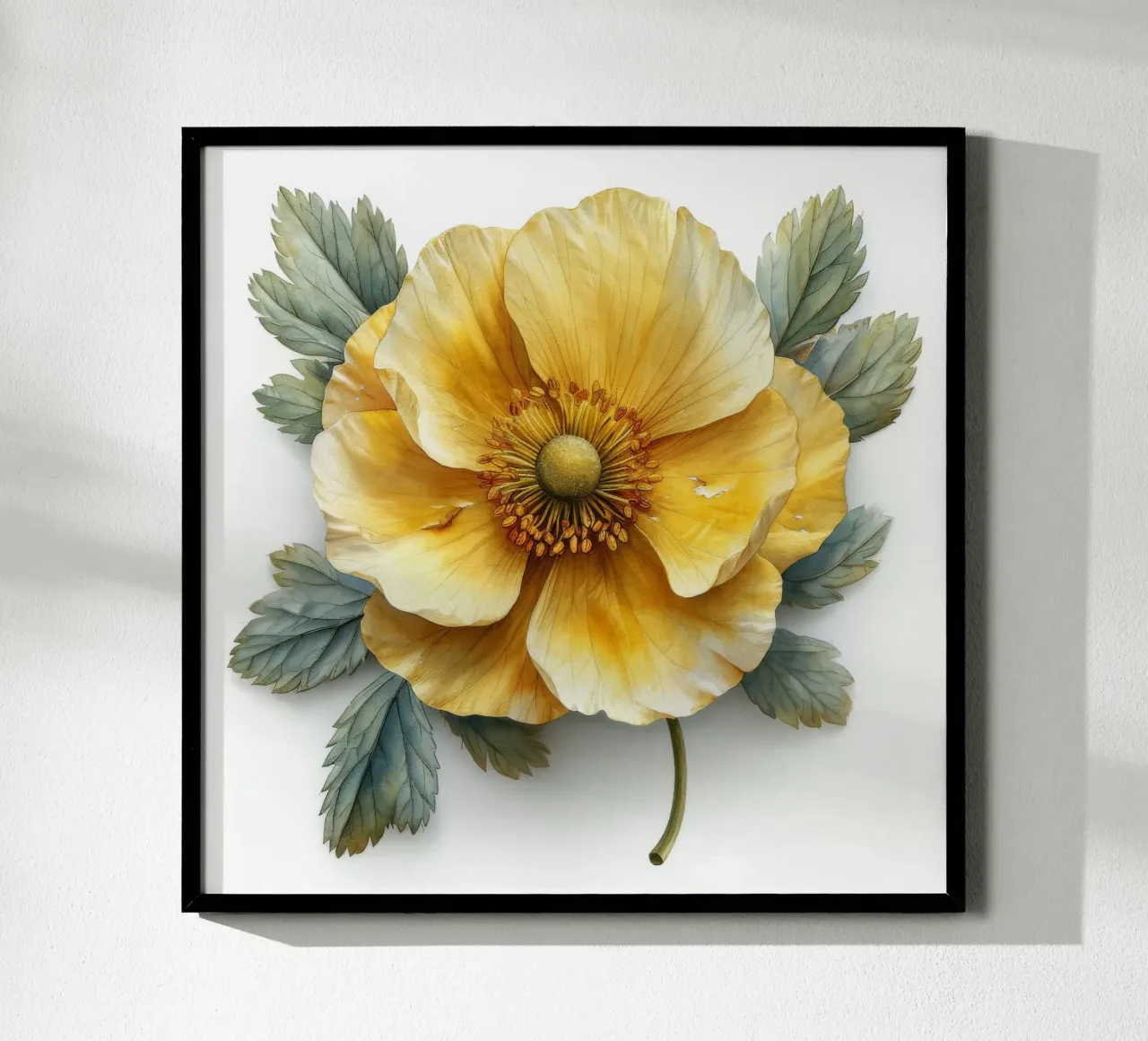 Globeflower 4 carta hahnemühle da Bold Blooms