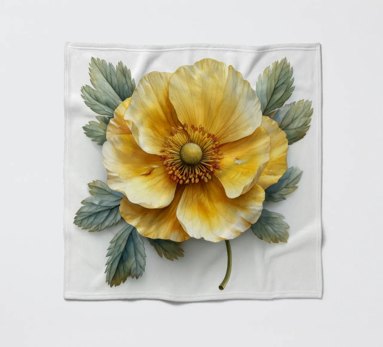 Globeflower 4 coperta in pile da Bold Blooms
