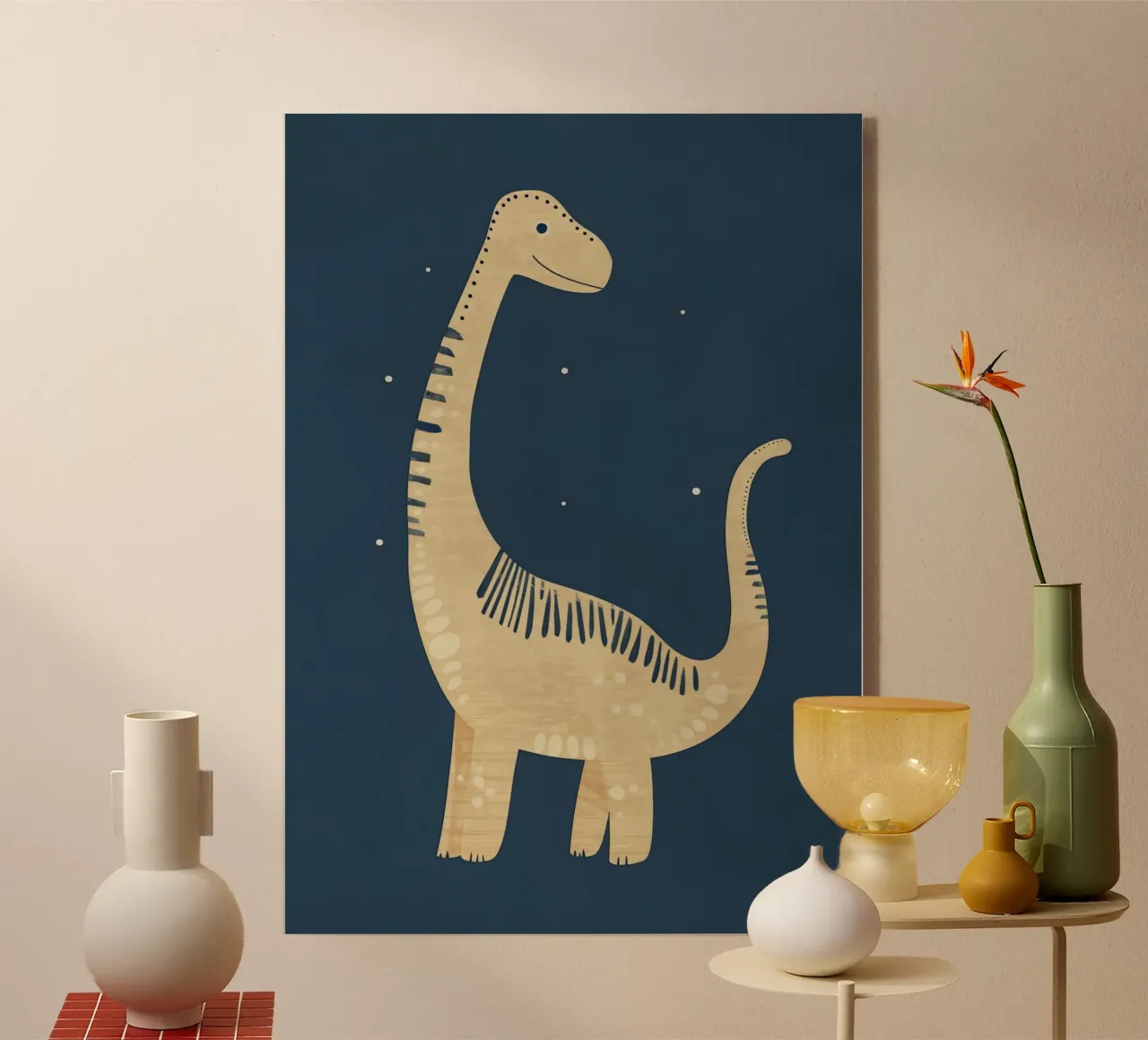 Boho Nursery 7 Dinosaur 2 metacrilato de Boho Print Collection