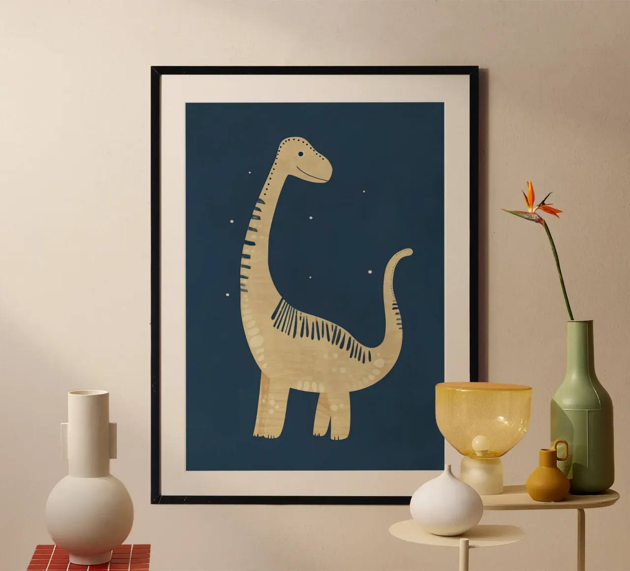 Boho Nursery 7 Dinosaur 2 carta hahnemühle da Boho Print Collection