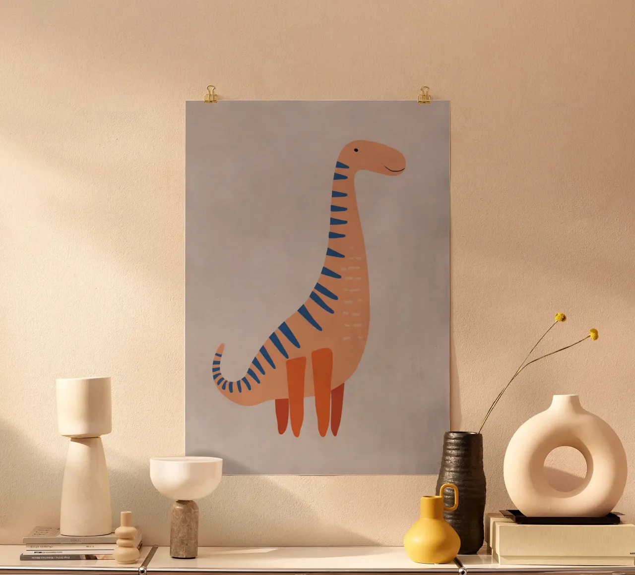 Boho Nursery 7 Dinosaur 3 poster da Boho Print Collection