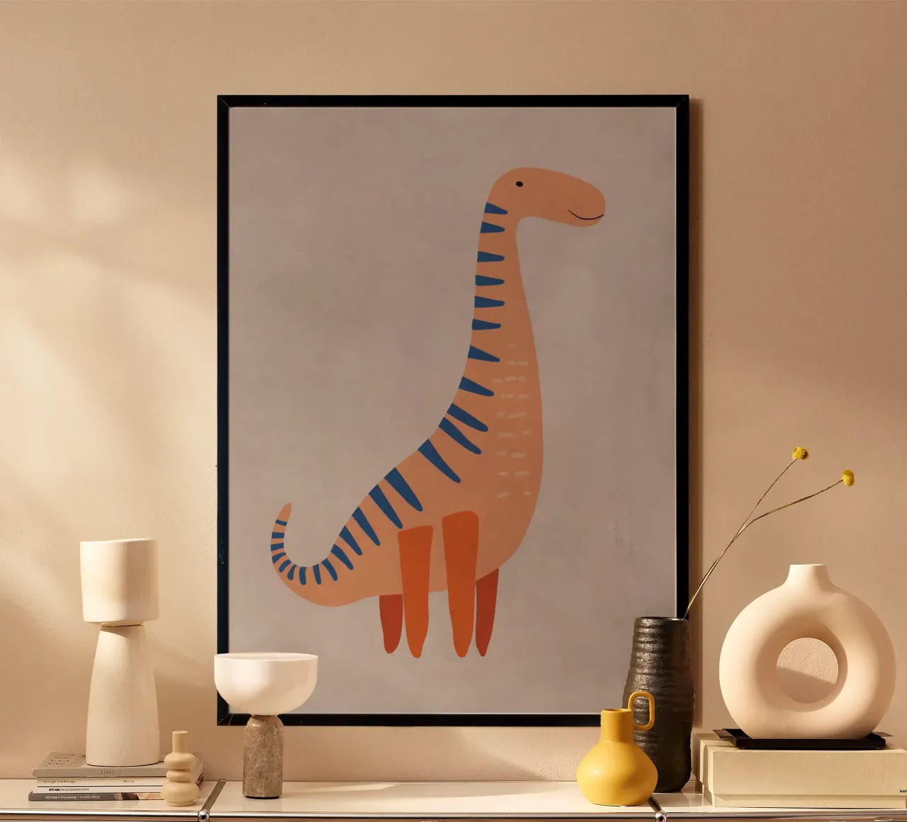Boho Nursery 7 Dinosaur 3 poster da Boho Print Collection