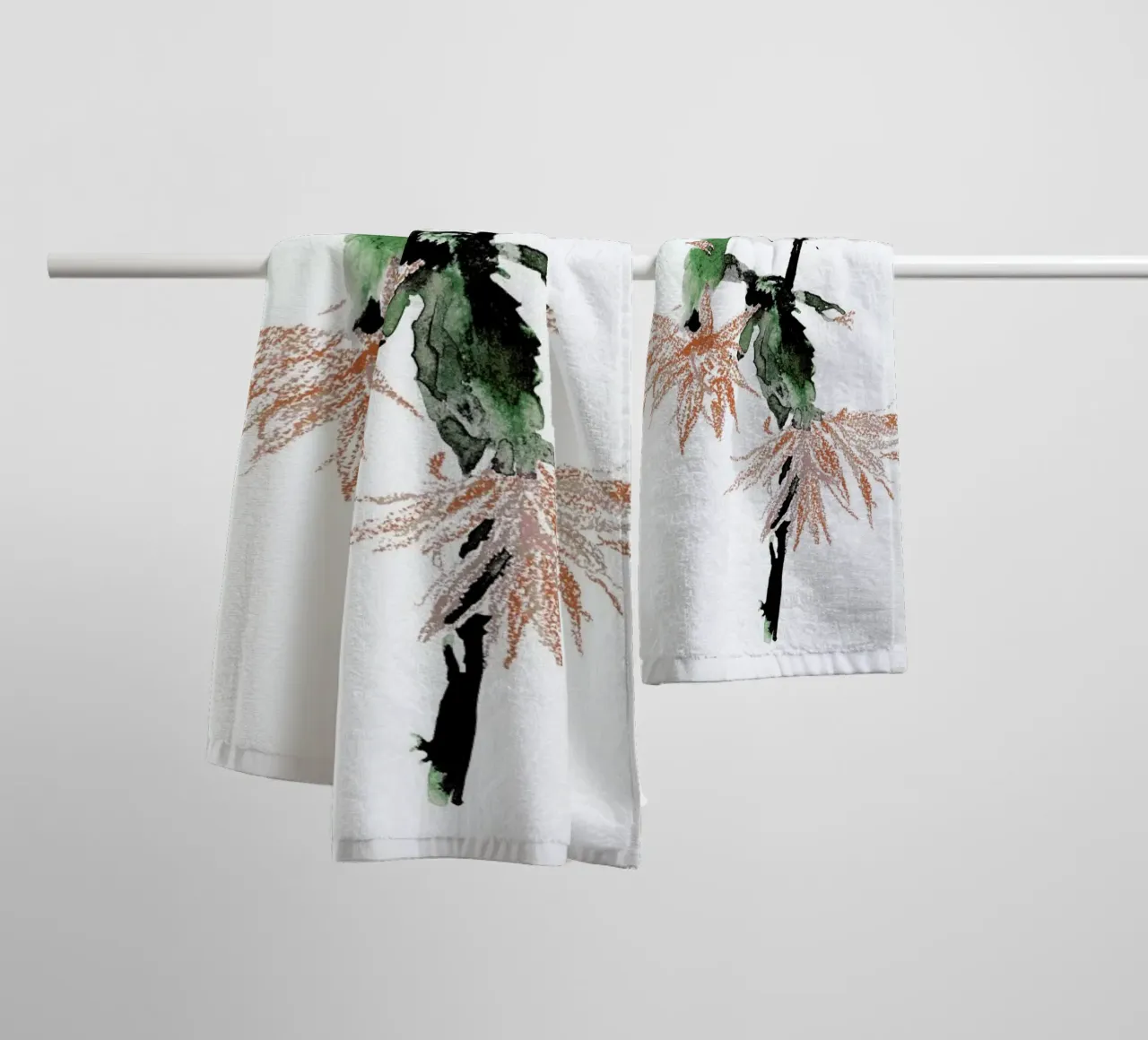 Cactus asciugamano da bagno da Céleste Hollak