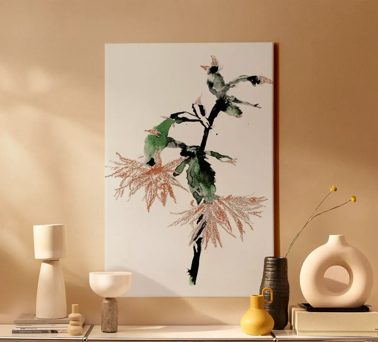 Cactus canvas met Baklijst van Céleste Hollak