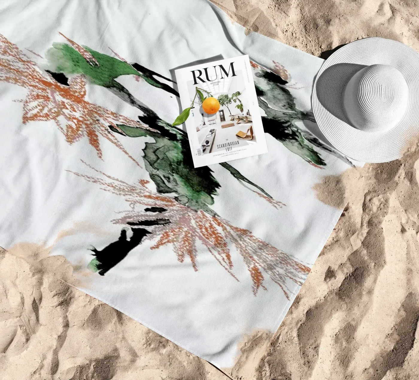 Cactus strandhanddoek van Céleste Hollak