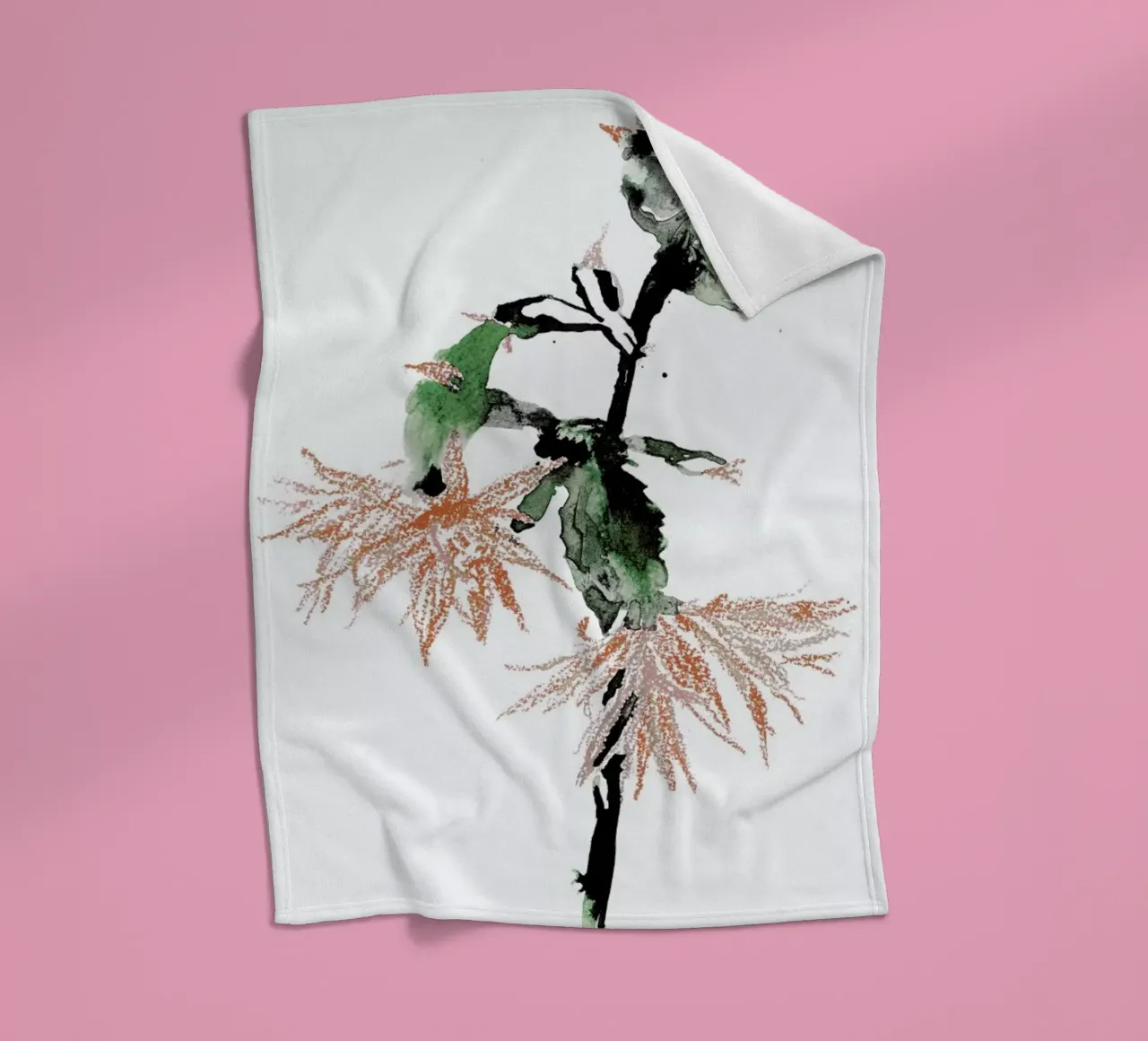 Cactus fleecedeken van Céleste Hollak