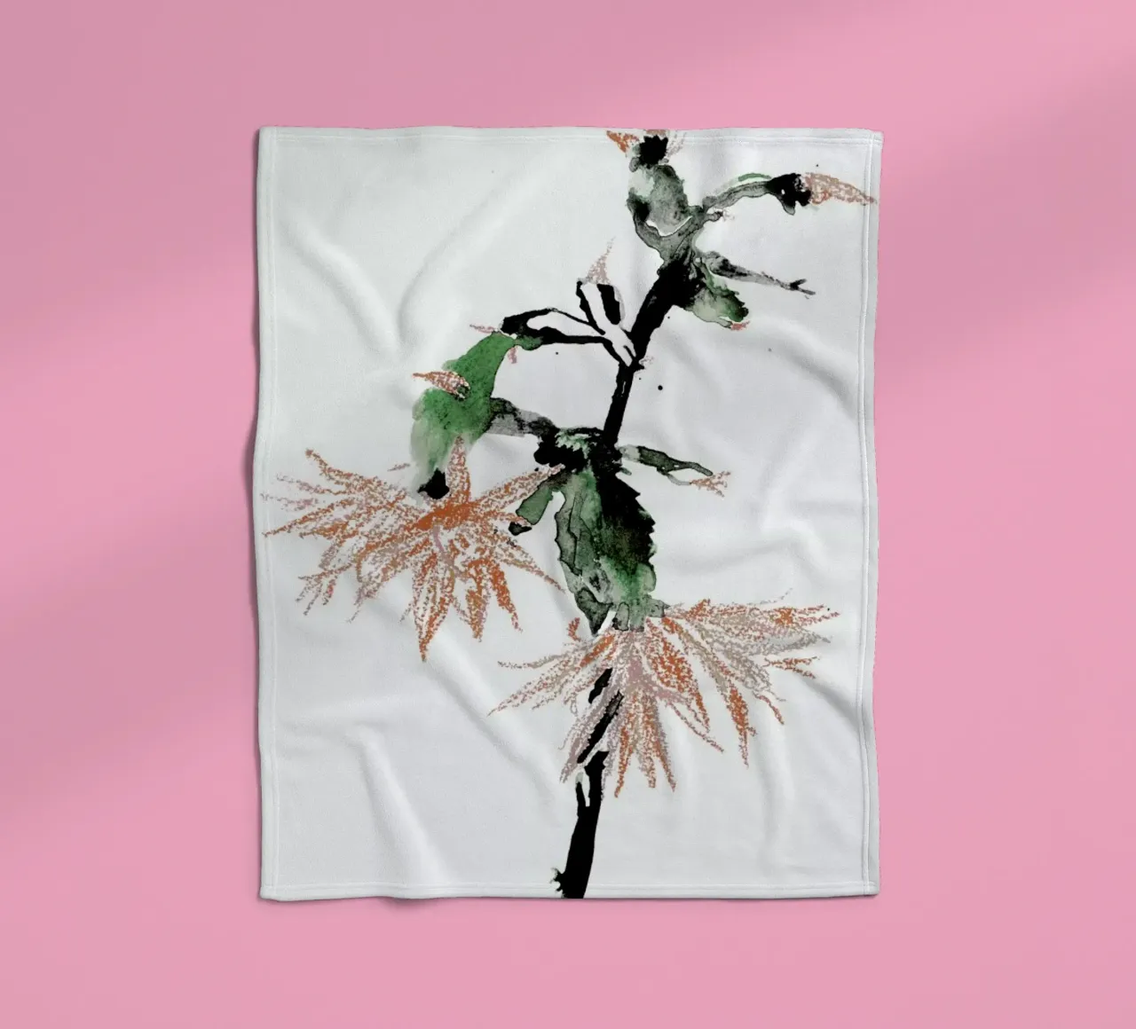 Cactus fleecedeken van Céleste Hollak