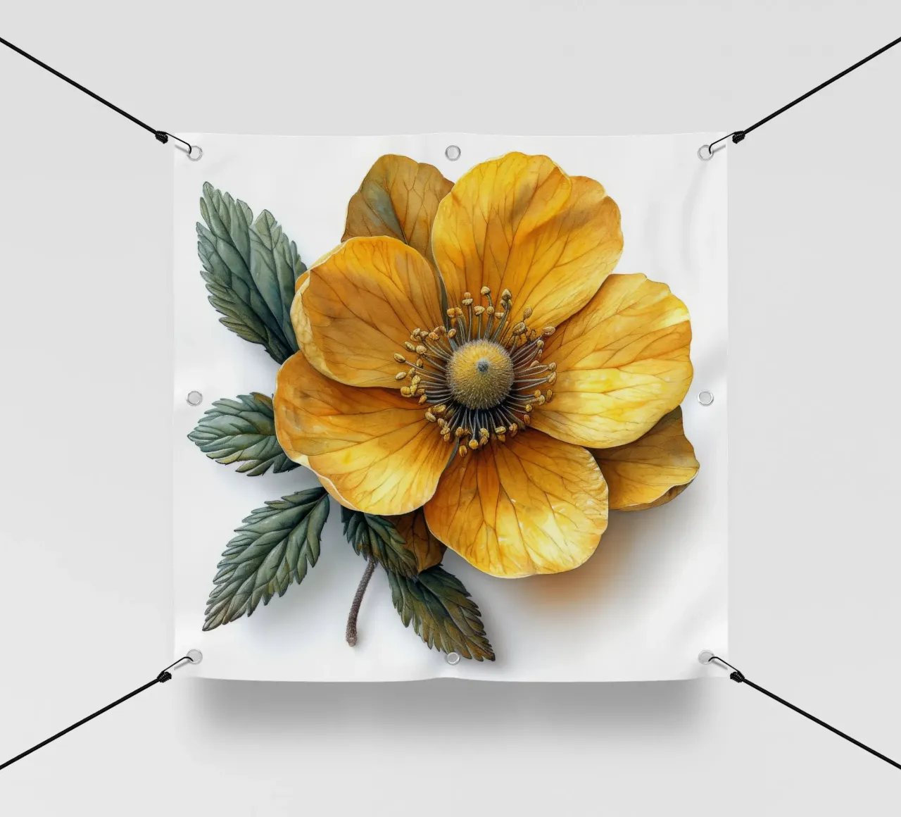 Globeflower 1 telo in pvc da Bold Blooms